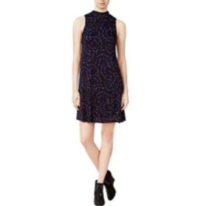 kensie Women's Eye of The Storm Dress KSDK7423 Electric Purple Combo X-Small